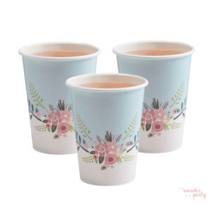 Vasos de papel flores liberty