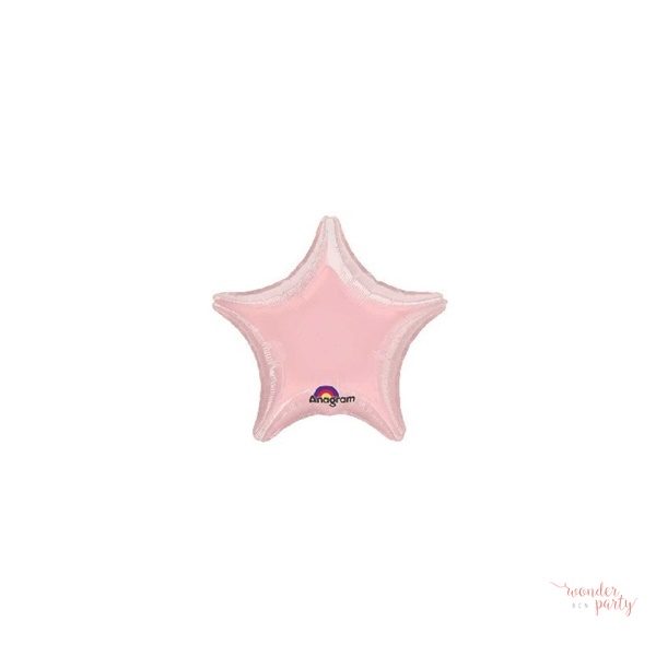 Globo foil estrella rosa grande