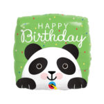 Globo Foil Happy Birthday Oso Panda square