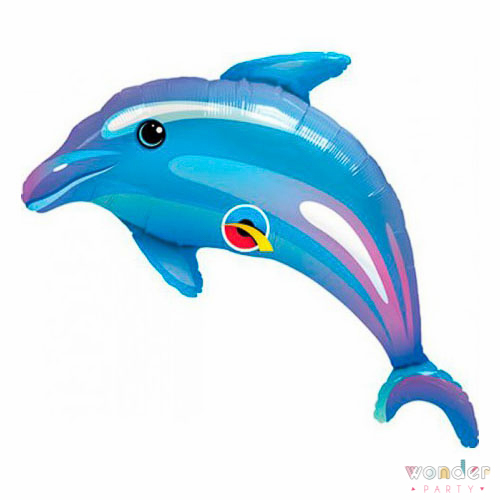 Globo Foil Delfin Grande 42-107-Wonder Party Bcn, costa brava, maresme, fiesta