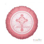Globo foil 1st Communion rosa