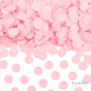 confetti de papel rosa pastel