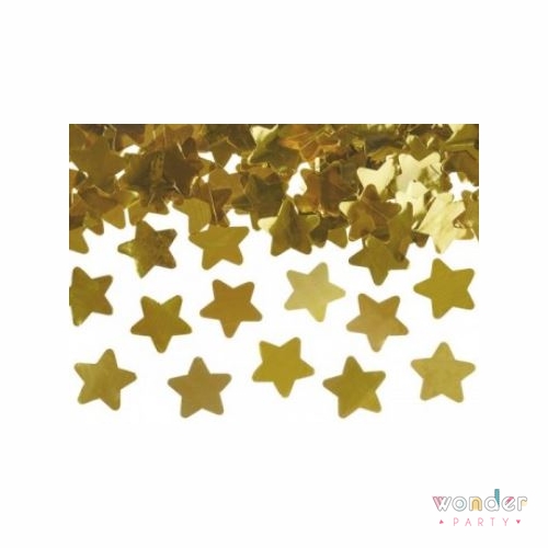 Cañon Confetti Estrellas doradas foil